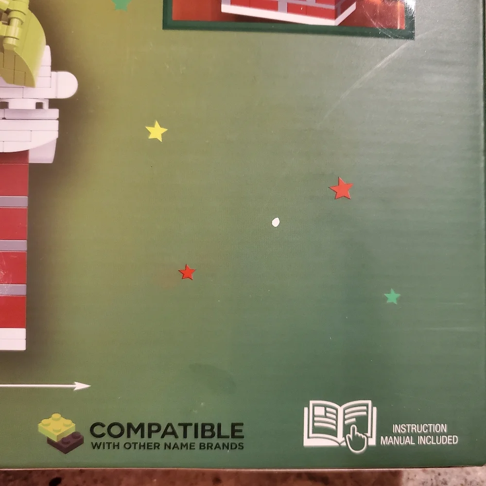 BrickCraft Up The Chimney Grinch 504pc Christmas Holiday Brick‎ Building Kit NEW